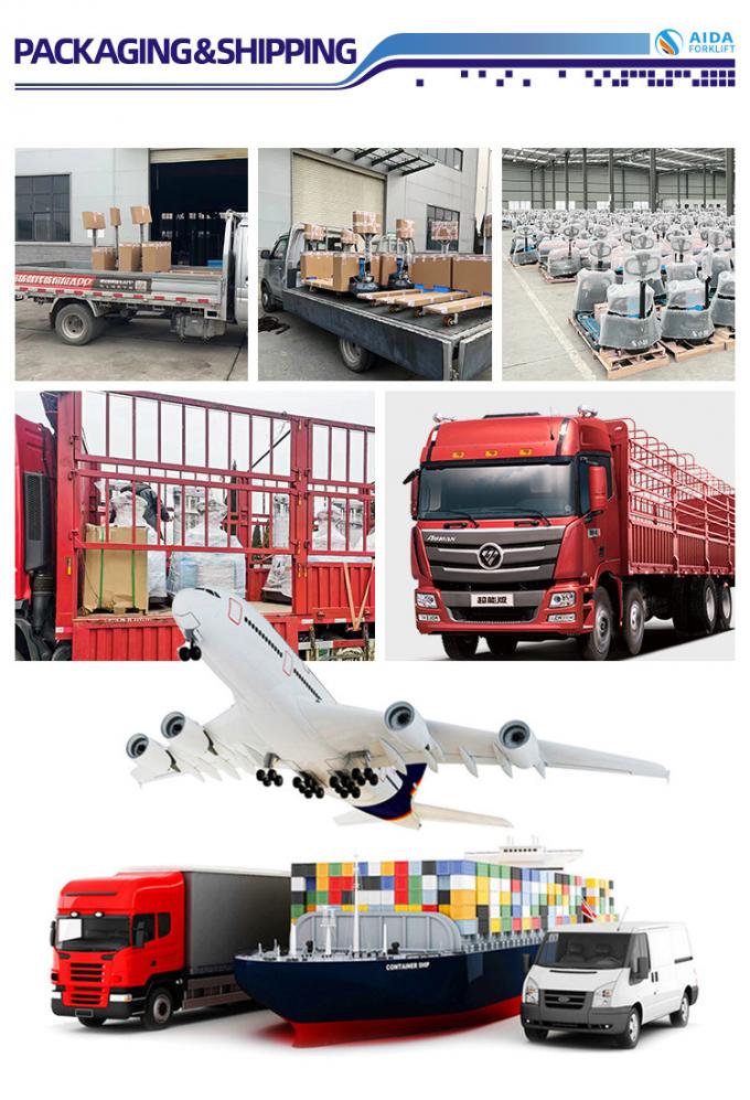 Electric Pallet Truck 1ton 1.6 Ton 2 Ton Pedestrian Type Electric Stacker Forklift Pallet Stacker Power Pallet Fork Lift AC Motor Battery Stacker