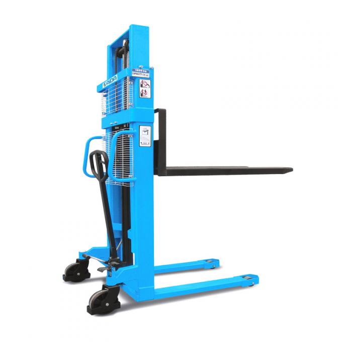 2000kg 容量を持つ小さな手動型ハイドラulique 携帯型パレットリフタースタッカー 0