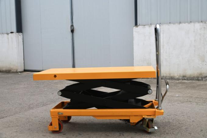 シングルシザー型 液圧テーブルリフター プラットフォーム 500kg 容量 移動式液圧パレットリフターテーブル 2